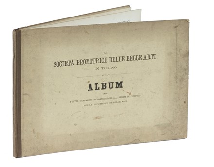  Fontanesi Antonio : La società promotrice delle belle arti in Torino. Album... Incisione  Ferdinando Di Breme Di Sartirana  (Milano, 1807 - Firenze, 1869), Alberto Maso Gilli  (Chieri, 1840 - Calvi, 1894), Agostino Lauro  (Torino, 1806 - 1878)  - Auction Books from XV to XIX Century [II Part] - Libreria Antiquaria Gonnelli - Casa d'Aste - Gonnelli Casa d'Aste