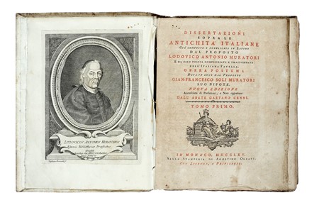 Muratori Lodovico Antonio : Dissertazioni sopra le antichita italiane gia composte e pubblicate in latino [...] Tomo primo (-terzo). Storia, Storia, Diritto e Politica  Antonio Baratti, Francesco Domenico Guerrazzi  - Auction Books from XV to XIX Century [II Part] - Libreria Antiquaria Gonnelli - Casa d'Aste - Gonnelli Casa d'Aste