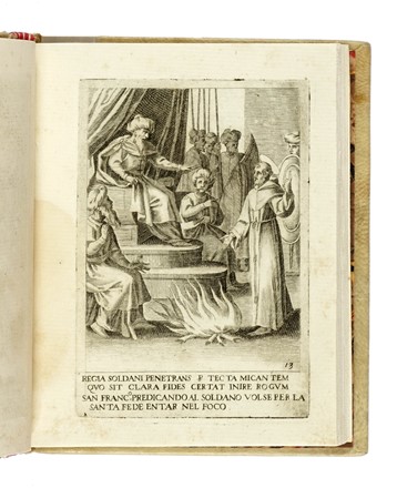  Villamena Francesco : S. Francisci historia cum iconibus in aere excusis.  - Asta Libri a stampa dal XV al XIX secolo [Parte II] - Libreria Antiquaria Gonnelli - Casa d'Aste - Gonnelli Casa d'Aste