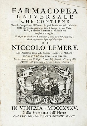  Hippocrates : Coi medicorum omnium longe principis, opera quae apud nos extant omnia... Medicina  Sebastiano Rotari, Nicolas Lemery  - Auction Books from XV to XIX Century [II Part] - Libreria Antiquaria Gonnelli - Casa d'Aste - Gonnelli Casa d'Aste