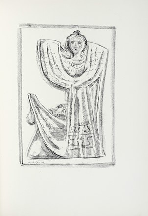  Sappho : Liriche. Libro d'Artista, Bodoni, Collezionismo e Bibliografia, Collezionismo e Bibliografia  Massimo Campigli  (Berlino, 1895 - Saint-Tropez, 1971)  - Auction Autographs and manuscripts, Futurism, Modern editions and Art books [I PART] - Libreria Antiquaria Gonnelli - Casa d'Aste - Gonnelli Casa d'Aste