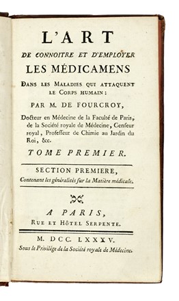  Vitet Louis : Trait� de la sangsue m�dicinale. Medicina  Antoine Francois Fourcroy  - Auction Books from XV to XIX Century [II Part] - Libreria Antiquaria Gonnelli - Casa d'Aste - Gonnelli Casa d'Aste