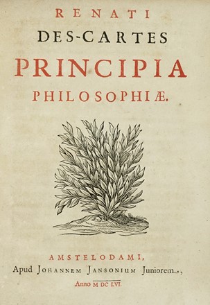  Descartes Ren : Principia philosophiae... Filosofia, Fisica, Astronomia, Scienze tecniche e matematiche, Scienze tecniche e matematiche  Johan Hudde, Hendrik (van) Heuraet, Rasmus Bartholin  - Auction Books from XV to XIX Century [II Part] - Libreria Antiquaria Gonnelli - Casa d'Aste - Gonnelli Casa d'Aste