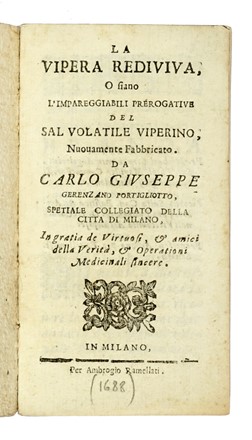  Gerenzano Portigliotto Carlo Giuseppe, Massa Antonio, Nicander Colophonius : Lotto composto di 3 opere di medicina. Medicina, Anatomia, Medicina  - Auction Books from XV to XIX Century [II Part] - Libreria Antiquaria Gonnelli - Casa d'Aste - Gonnelli Casa d'Aste