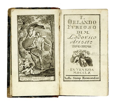  Ariosto Ludovico : L'Orlando Furioso. Tomo primo (-secondo). Letteratura italiana, Letteratura  - Auction Books from XV to XIX Century [II Part] - Libreria Antiquaria Gonnelli - Casa d'Aste - Gonnelli Casa d'Aste