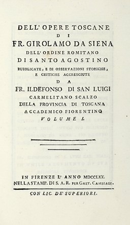  Brocchi Giuseppe Maria : Vite de' santi e beati fiorentini...  Giacotto Malespini, Ricordano Malespini, Giovanni Cambi  - Asta Libri a stampa dal XV al XIX secolo [Parte II] - Libreria Antiquaria Gonnelli - Casa d'Aste - Gonnelli Casa d'Aste