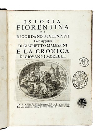  Brocchi Giuseppe Maria : Vite de' santi e beati fiorentini...  Giacotto Malespini, Ricordano Malespini, Giovanni Cambi  - Asta Libri a stampa dal XV al XIX secolo [Parte II] - Libreria Antiquaria Gonnelli - Casa d'Aste - Gonnelli Casa d'Aste