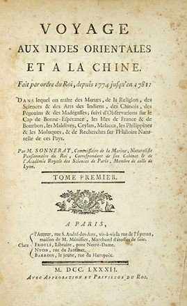  Macartney George : Voyage dans l'interieur de la Chine, et en Tartarie, fait dans les annees 1792, 1793 et 1794 . Tome premier (-cinquieme). Geografia e viaggi, Figurato, Sinica, Collezionismo e Bibliografia, Geografia e viaggi  Pierre Sonnerat  - Auction Books from XV to XIX Century [II Part] - Libreria Antiquaria Gonnelli - Casa d'Aste - Gonnelli Casa d'Aste