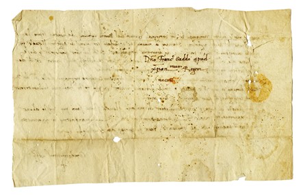  Vespucci Guidantonio : Lettera autografa firmata Guidantonius Vespucci Creator  [..]
