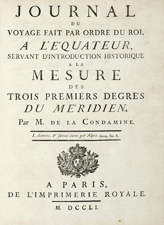 Lotto di 3 opere di viaggio.  John Stedman, Charles Marie La Condamine de  - Asta Libri a stampa dal XV al XIX secolo [Parte II] - Libreria Antiquaria Gonnelli - Casa d'Aste - Gonnelli Casa d'Aste