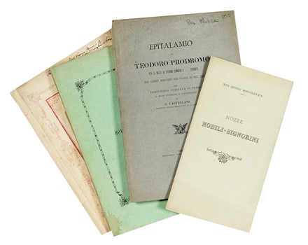 Lotto composto di 55 opuscoli per nozze. Storia locale, Storia, Diritto e Politica  - Auction Books from XV to XIX Century [II Part] - Libreria Antiquaria Gonnelli - Casa d'Aste - Gonnelli Casa d'Aste