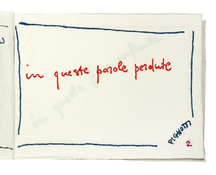  Pignotti Lamberto : La stoffa del poeta. (Libro stoffa)  - Auction Autographs and manuscripts, Futurism, Modern editions and Art books [I PART] - Libreria Antiquaria Gonnelli - Casa d'Aste - Gonnelli Casa d'Aste