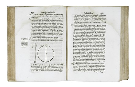 Galilei Galileo : Dialogo [...] dove ne i congressi di quattro giornate si discorre sopra i due massimi sistemi del mondo tolemaico e copernicano [...] seconda impressione. Galileiana, Scienze tecniche e matematiche  - Auction Books from XV to XIX Century [II Part] - Libreria Antiquaria Gonnelli - Casa d'Aste - Gonnelli Casa d'Aste