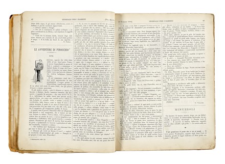  Collodi Carlo : Giornale per i bambini.  - Asta Libri a stampa dal XV al XIX secolo [Parte II] - Libreria Antiquaria Gonnelli - Casa d'Aste - Gonnelli Casa d'Aste