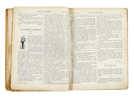  Collodi Carlo : Giornale per i bambini.  - Asta Libri a stampa dal XV al XIX secolo [Parte II] - Libreria Antiquaria Gonnelli - Casa d'Aste - Gonnelli Casa d'Aste