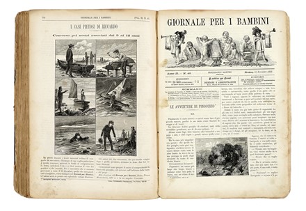  Collodi Carlo : Giornale per i bambini. Illustrati per l'infanzia, Periodici e Riviste, Letteratura, Collezionismo e Bibliografia  - Auction Books from XV to XIX Century [II Part] - Libreria Antiquaria Gonnelli - Casa d'Aste - Gonnelli Casa d'Aste