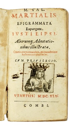  Martialis Marcus Valerio : Lotto composto di 5 opere.  - Asta Libri a stampa dal XV al XIX secolo [Parte II] - Libreria Antiquaria Gonnelli - Casa d'Aste - Gonnelli Casa d'Aste