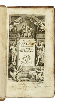  Martialis Marcus Valerio : Lotto composto di 5 opere.  - Asta Libri a stampa dal XV al XIX secolo [Parte II] - Libreria Antiquaria Gonnelli - Casa d'Aste - Gonnelli Casa d'Aste