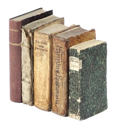  Martialis Marcus Valerio : Lotto composto di 5 opere.  - Asta Libri a stampa dal XV al XIX secolo [Parte II] - Libreria Antiquaria Gonnelli - Casa d'Aste - Gonnelli Casa d'Aste