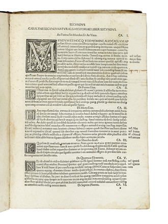  Plinius Secundus Gaius : [Historiae naturalis libri XXXVII]. Classici, Letteratura  Alessandro Benedetti  - Auction Books from XV to XIX Century [II Part] - Libreria Antiquaria Gonnelli - Casa d'Aste - Gonnelli Casa d'Aste