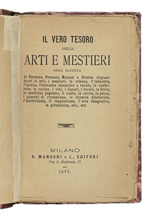 Lotto composto di 8  'Libri di segreti'. Letteratura  - Auction Books from XV to XIX Century [II Part] - Libreria Antiquaria Gonnelli - Casa d'Aste - Gonnelli Casa d'Aste
