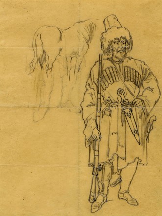  Amedeo Preziosi  (Malta, 1816 - Costantinopoli, 1882) : Lotto composto di 2 disegni.  [..]