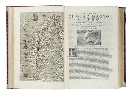  Magnus Olaus : Historia delle genti et della natura delle cose settentrionali [...]descritta in XXII libri. Nuovamente tradotta in lingua Toscana. [...]. Con una tavola copiosissima delle cose piu notabili, in quella contenute.  - Asta Libri a stampa dal XV al XIX secolo [Parte II] - Libreria Antiquaria Gonnelli - Casa d'Aste - Gonnelli Casa d'Aste