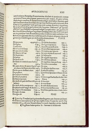 Lactantius Lucius Caecilius Firmianus : Opera perquam accurate castigata...  Pierio Valeriano, Quintus Septimius Florens Tertullianus, Lorenzo Valla  - Asta Libri a stampa dal XV al XIX secolo [Parte II] - Libreria Antiquaria Gonnelli - Casa d'Aste - Gonnelli Casa d'Aste