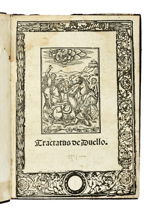  Castillo Diego (del) : Tractatus de duello.  - Asta Libri a stampa dal XV al XIX secolo [Parte II] - Libreria Antiquaria Gonnelli - Casa d'Aste - Gonnelli Casa d'Aste