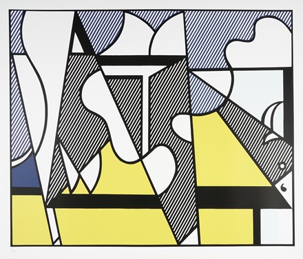  Roy Lichtenstein  (New York, 1923 - 1997) : Cow Going Abstract (Triptych).  - Auction  [..]