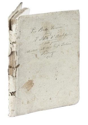  Aristophanes : Il Pluto [...] Commedia prima greco-italiana in versi... Teatro, Classici, Musica, Teatro, Spettacolo, Letteratura  - Auction Books from XV to XIX Century [II Part] - Libreria Antiquaria Gonnelli - Casa d'Aste - Gonnelli Casa d'Aste