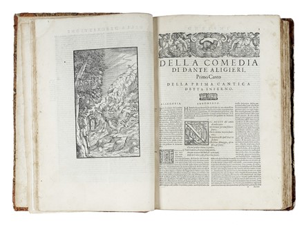  Alighieri Dante : Dante con l'espositioni di Christoforo Landino et d'Alessandro Vellutello sopra la sua Comedia dell'Inferno, del Purgatorio, & del Paradiso.  Cristoforo Landino, Alessandro Vellutello, Francesco Sansovino  - Asta Libri a stampa dal XV al XIX secolo [Parte II] - Libreria Antiquaria Gonnelli - Casa d'Aste - Gonnelli Casa d'Aste