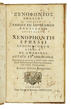 Lotto composto di 8 opere del XVIII secolo.  Marcus Tullius Cicero, Anicius Manlius Torquatus Severinus Boethius, Xenophon, Justinianus, Publius Vergilius Maro  - Asta Libri a stampa dal XV al XIX secolo [Parte II] - Libreria Antiquaria Gonnelli - Casa d'Aste - Gonnelli Casa d'Aste