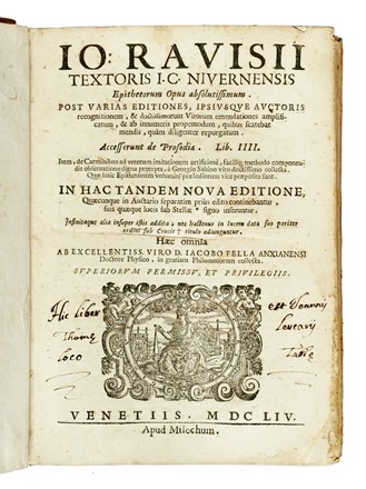 Lotto composto di 7 opere del XVIII secolo.  Marcus Tullius Cicero, Albius Tibullus, Cornelius Nepos, Lucius Annaeus Seneca  - Asta Libri a stampa dal XV al XIX secolo [Parte II] - Libreria Antiquaria Gonnelli - Casa d'Aste - Gonnelli Casa d'Aste