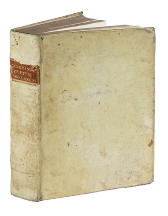  Calepino Ambrogio : Septem linguarum Calepinus. Hoc est lexicon Latinum, variarum linguarum interpretatione adjecta... Volumen primum (-secundum).  - Asta Libri a stampa dal XV al XIX secolo [Parte II] - Libreria Antiquaria Gonnelli - Casa d'Aste - Gonnelli Casa d'Aste