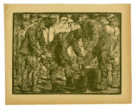  Gino Barbieri  (Cesena, 1885 - Monte Zomo, 1917) : Lotto composto di 2 incisioni a tema militare.  - Auction Modern and Contemporary Art [II Part ] - Libreria Antiquaria Gonnelli - Casa d'Aste - Gonnelli Casa d'Aste