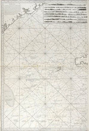  Jean-Baptiste Degaulle  (Cartografo francese, 1732 - 1810) : Nouvelle carte reduite de La Manche de Bretagne En trois Feuilles.  - Auction Ancient Art [I Part] - Libreria Antiquaria Gonnelli - Casa d'Aste - Gonnelli Casa d'Aste