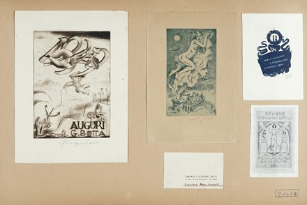  Autori vari : Album di 2022 ex libris.  Michel Fingesten  (Buczkowitz, 1883 - Cerisano, 1943)  - Asta Arte Moderna e Contemporanea [Parte II] - Libreria Antiquaria Gonnelli - Casa d'Aste - Gonnelli Casa d'Aste