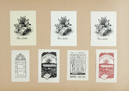  Autori vari : Album di 2022 ex libris.  Michel Fingesten  (Buczkowitz, 1883 - Cerisano, 1943)  - Asta Arte Moderna e Contemporanea [Parte II] - Libreria Antiquaria Gonnelli - Casa d'Aste - Gonnelli Casa d'Aste