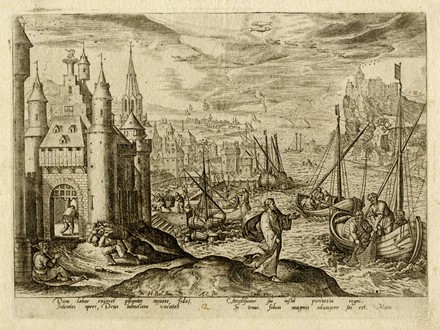  Adriaen Collaert  (Anversa, 1560 - 1618) : Emblemata Evangelica Ad XII signa coelestia sive totidem ani menses accomodata:...  - Asta Arte Antica [Parte I] - Libreria Antiquaria Gonnelli - Casa d'Aste - Gonnelli Casa d'Aste