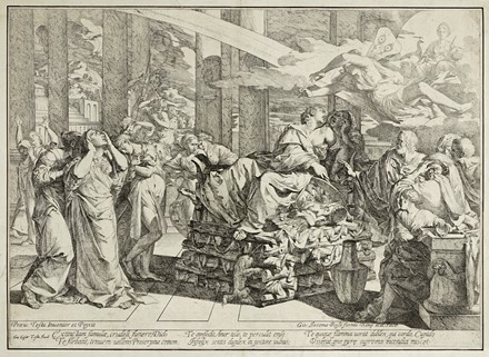  Giovanni Cesare Testa  (Lucca,  - 1655) : La profezia di Basilide.  - Auction Ancient Art [I Part] - Libreria Antiquaria Gonnelli - Casa d'Aste - Gonnelli Casa d'Aste