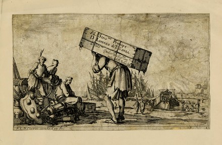  Stefano Della Bella  (Firenze, 1610 - 1664) : La Morte e la fanciulla.  - Auction Ancient Art [I Part] - Libreria Antiquaria Gonnelli - Casa d'Aste - Gonnelli Casa d'Aste
