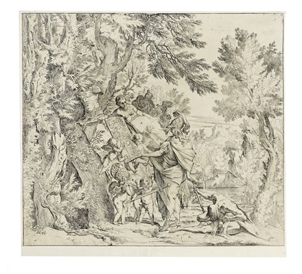  Pietro Testa  (Lucca, 1611 - Roma, 1650) : Venere consegna le armi a Enea.  - Auction Ancient Art [I Part] - Libreria Antiquaria Gonnelli - Casa d'Aste - Gonnelli Casa d'Aste