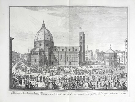  Giuseppe Zocchi  (Firenze, 1717 - 1767) [da] : SCELTA di XXIV Vedute delle principali Contrade, Piazze, Chiese, e Palazzi della Citt di Firenze DEDICATA ALLA SACRA REALE APOSTOLICA MAESTA' DI MARIA TERESA REGINA D'UNGHERIA E DI BOEMIA ARCIDUCHESSA D'AUSTRIA E GRANDUCHESSA DI TOSCANA.  - Asta Arte Antica [Parte I] - Libreria Antiquaria Gonnelli - Casa d'Aste - Gonnelli Casa d'Aste