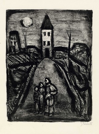  Georges Rouault  (Paris, 1871 - 1958) : Lotto composto di 2 incisioni provenienti dalla suite La Petite Banlieu.  - Asta Arte Moderna e Contemporanea [Parte II] - Libreria Antiquaria Gonnelli - Casa d'Aste - Gonnelli Casa d'Aste