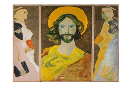  Salvatore Fiume  (Comiso, 1915 - Milano, 1997) : Il Cristo che sorride.  - Auction Modern and Contemporary Art [II Part ] - Libreria Antiquaria Gonnelli - Casa d'Aste - Gonnelli Casa d'Aste