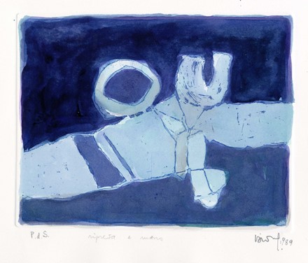  Domenico Ucciobiondi  (Ceglie Messapica, 1946) : Notte infinita.  - Asta Arte Moderna  [..]