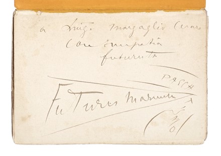  Marinetti Filippo Tommaso : Zang Tumb Tuuum. Adrianopoli ottobre 1912. Parole in libert. Futurismo, Arte  - Auction Books, autographs and manuscripts - Libreria Antiquaria Gonnelli - Casa d'Aste - Gonnelli Casa d'Aste