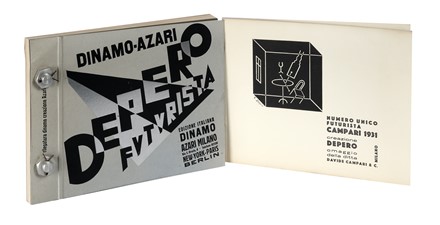  Depero Fortunato : Dinamo-Azari Depero futurista. Futurismo  - Auction Books, autographs  [..]