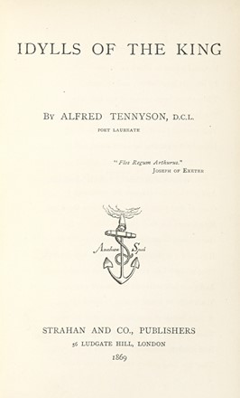  Tennyson Alfred : Idylls of the king.  Giovanni Boccaccio  - Asta Libri, autografi e manoscritti - Libreria Antiquaria Gonnelli - Casa d'Aste - Gonnelli Casa d'Aste